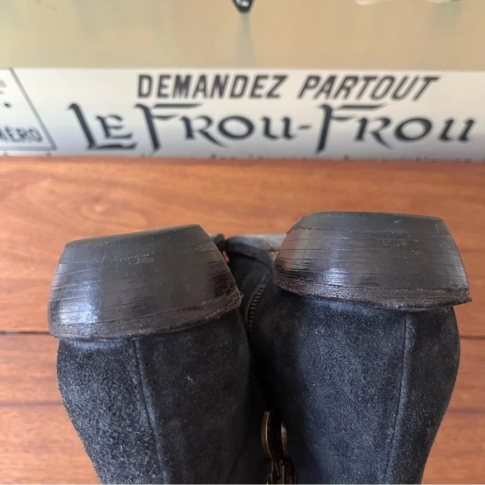 Fiorentini + Baker Black Suede Carnaby Cledi Booties